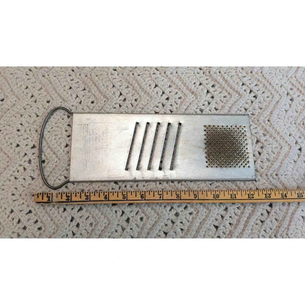 Vintage Rapid Slaw Vegetable Cutter Bluffton Slaw Cutter Co Metal Grater Slicer